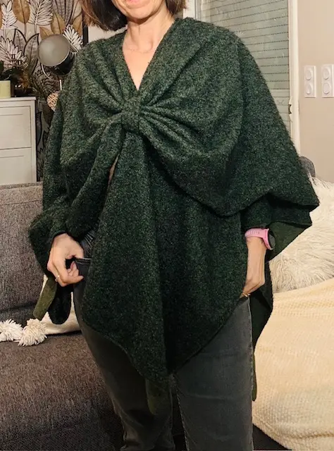 PONCHO CHRISTINA VERT