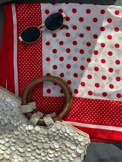 FOULARD A POIS (NOIR)