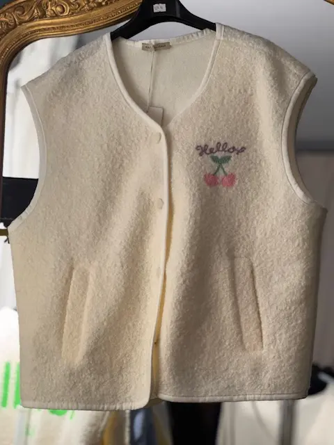 GILET HELLO (BLANC)