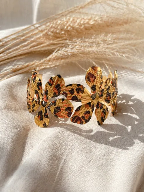 MANCHETTE FLEURS LEO
